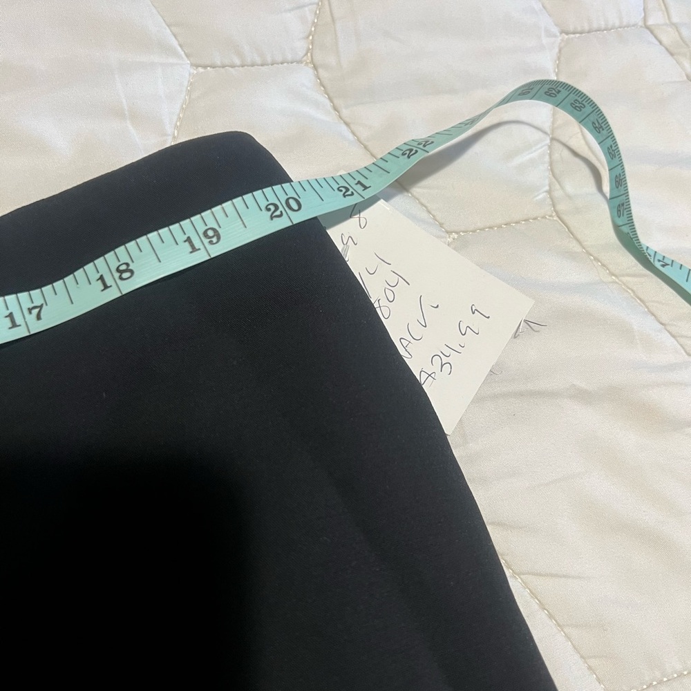 Black Skirt with Silver Fringe Detail - Picture 3 of 4